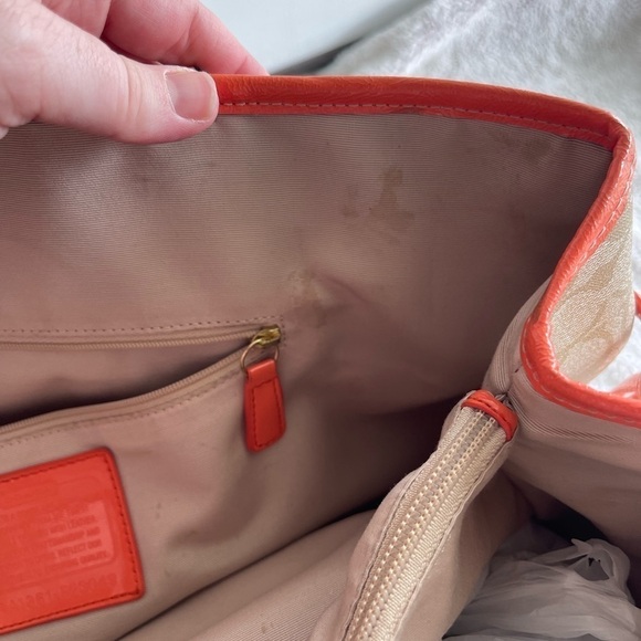 Coach signature stripe large carryall tote - Picture 10 of 16